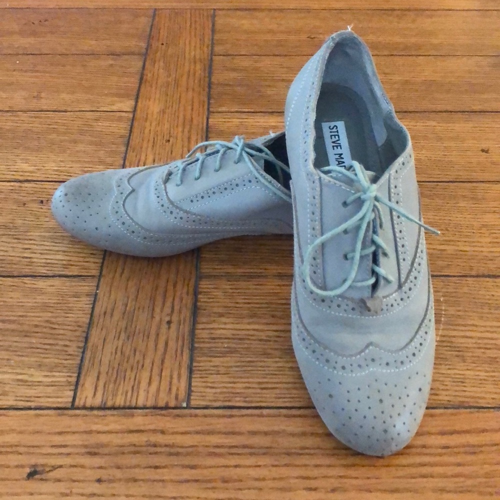 Steve Madden Gray Vintage Loafers Size 7